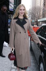 CAITLIN FITZGERALD Arrives at Build Series in New York 02/01/2019