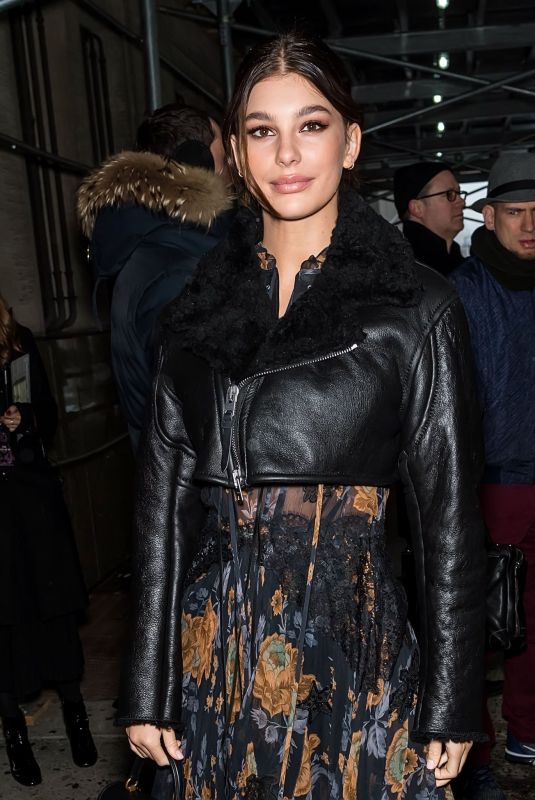 CAMILA MORRONE at Coach Fashion Show in New York 02/12/2019