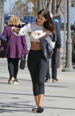 CAMILA MORRONE in Leggings Heading Pilates Class in Los Angeles 02/26/2019