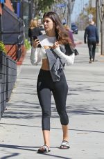 CAMILA MORRONE in Leggings Heading Pilates Class in Los Angeles 02/26/2019