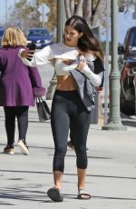 CAMILA MORRONE in Leggings Heading Pilates Class in Los Angeles 02/26/2019