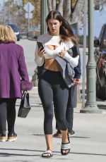 CAMILA MORRONE in Leggings Heading Pilates Class in Los Angeles 02/26/2019
