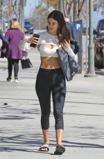 CAMILA MORRONE in Leggings Heading Pilates Class in Los Angeles 02/26/2019
