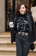 CAMILLA BELLE Leaves Ralph Lauren Fashion Show in New York 02/07/2019