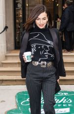 CAMILLA BELLE Leaves Ralph Lauren Fashion Show in New York 02/07/2019