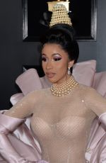 CARDI B at 61st Annual Grammy Awards in Los Angeles 02/10/2019