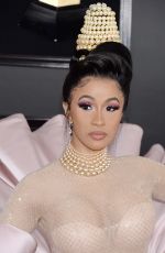 CARDI B at 61st Annual Grammy Awards in Los Angeles 02/10/2019