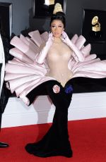 CARDI B at 61st Annual Grammy Awards in Los Angeles 02/10/2019