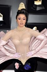 CARDI B at 61st Annual Grammy Awards in Los Angeles 02/10/2019