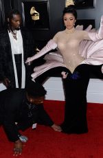 CARDI B at 61st Annual Grammy Awards in Los Angeles 02/10/2019