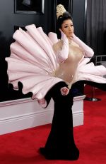 CARDI B at 61st Annual Grammy Awards in Los Angeles 02/10/2019