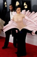 CARDI B at 61st Annual Grammy Awards in Los Angeles 02/10/2019