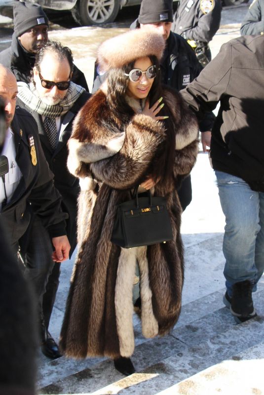 CARDI B at Queens Criminal Court Over Assault Charges, After a Fight Broke Out at a Strip Club 01/31/2019