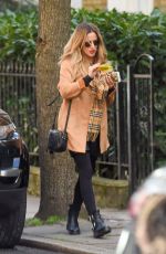 CAROLINE FLACK Gets a Parking Ticket in London 02/19/2019