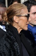 CELINE DION Leaves Her Hotel in Paris 02/01/2019