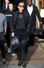 CELINE DION Leaves Her Hotel in Paris 02/01/2019