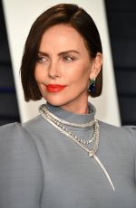 CHARLIZE THERON at Vanity Fair Oscar Party in Beverly Hills 02/24/2019