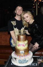 CHLOE MORETZ and Her Brother Celebrating Their Birthday at On the Record 02/02/2019