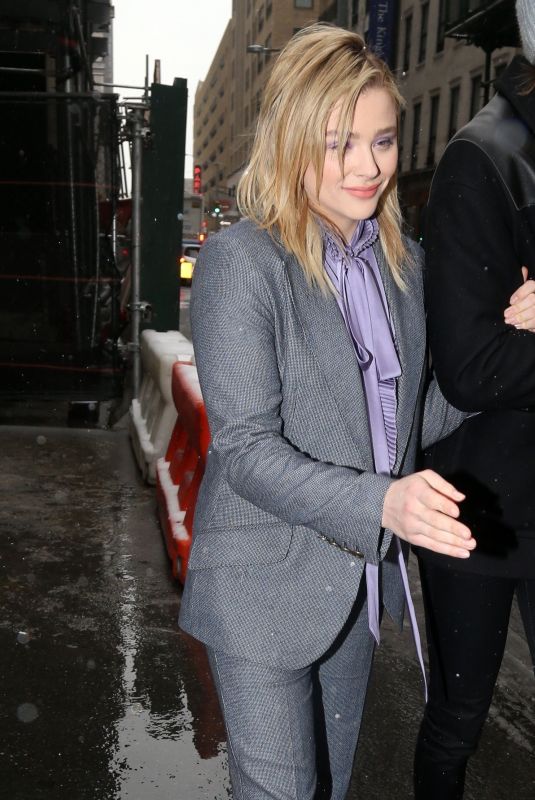 CHLOE MORETZ Arrives at Coach Show at New York Fashion Week 02/12/2019