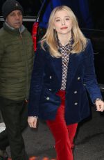 CHLOE MORETZ Arrives at Good Morning America in New York 02/20/2019