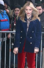 CHLOE MORETZ Arrives at Good Morning America in New York 02/20/2019