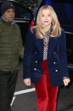 CHLOE MORETZ Arrives at Good Morning America in New York 02/20/2019