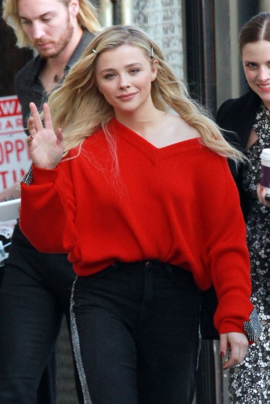 CHLOE MORETZ Arrives at Jimmy Kimmel Live! in Hollywood 02/26/2019