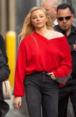 CHLOE MORETZ Arrives at Jimmy Kimmel Live! in Hollywood 02/26/2019