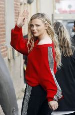 CHLOE MORETZ Arrives at Jimmy Kimmel Live! in Hollywood 02/26/2019