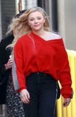 CHLOE MORETZ Arrives at Jimmy Kimmel Live! in Hollywood 02/26/2019