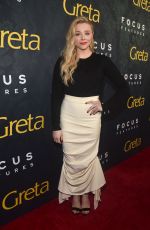 CHLOE MORETZ at Greta Premiere in Hollywood 02/26/2019