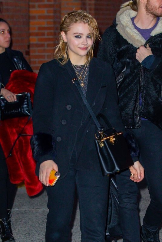 CHLOE MORETZ Leaves Highline Stages in New York 02/18/2019