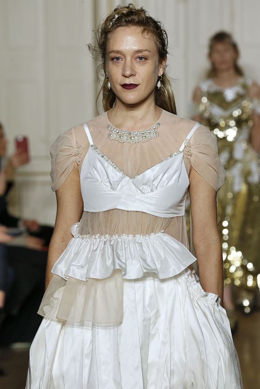 CHLOE SEVIGNY at Simone Rocha Show at London Fashion Week 02/16/2019