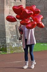CHRISTINE MCGUINNESS on the Valentines Day Photoshoot in Cheshire 01/30/2019
