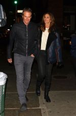 CINDY CRAWFORD and Randy Gerber Out for Dinner in New York 02/14/2019
