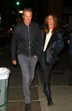 CINDY CRAWFORD and Randy Gerber Out for Dinner in New York 02/14/2019