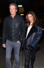 CINDY CRAWFORD and Randy Gerber Out for Dinner in New York 02/14/2019