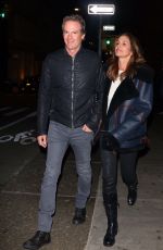 CINDY CRAWFORD and Randy Gerber Out for Dinner in New York 02/14/2019