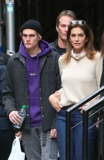 CINDY CRAWFORD Out and About in New York 02/15/2019