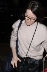 CLAIRE FOY at LAX Airport in Los Angeles 02/04/2019