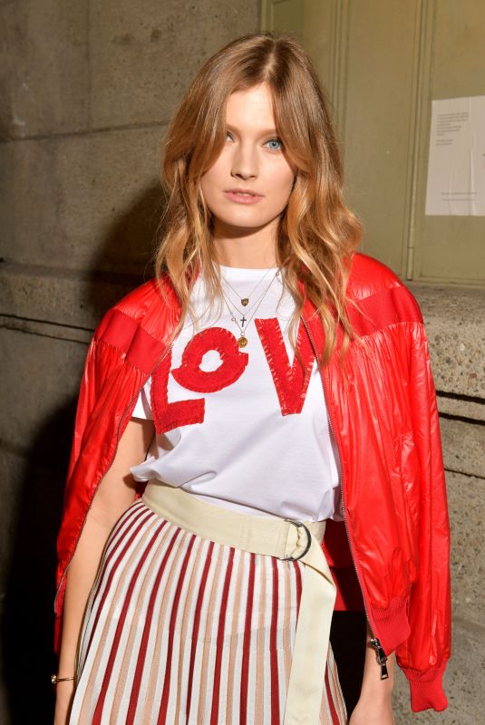 CONSTANCE JABLONSKI at Moncler Genius Show at Milan Fashion Week 02/20/2019