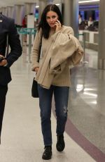 COURTENEY COX at LAX Airport in Los Angeles 01/31/2019