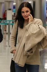 COURTENEY COX at LAX Airport in Los Angeles 01/31/2019