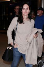 COURTENEY COX at LAX Airport in Los Angeles 01/31/2019