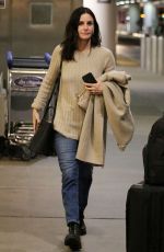 COURTENEY COX at LAX Airport in Los Angeles 01/31/2019