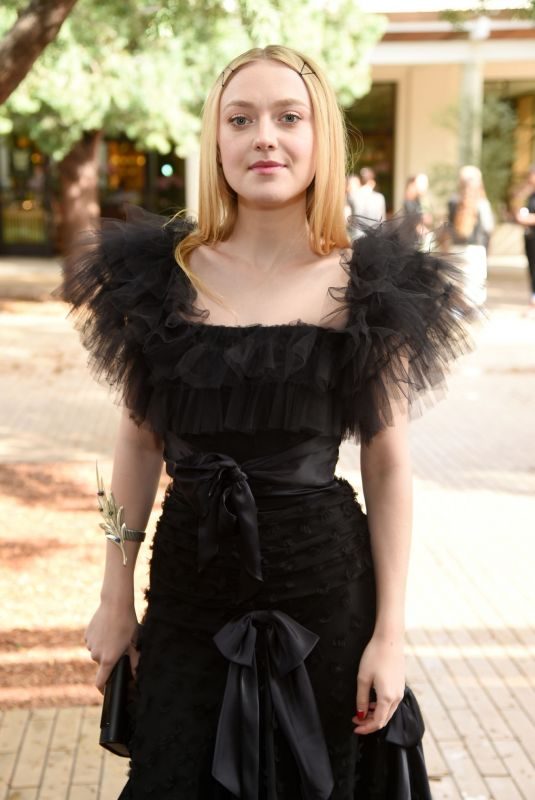 DAKOTA FANNING at Rodarte Fashion Show in San Marino 02/05/2019