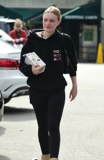 DAKOTA FANNING Shopping at Whole Foods in Los Angeles 02/01/2019