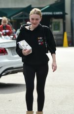 DAKOTA FANNING Shopping at Whole Foods in Los Angeles 02/01/2019