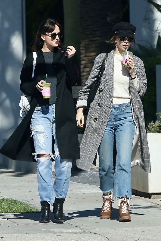 DAKOTA JOHNSON and ROISIN DONNELLY Out for Juice in West Hollywood 02/06/2019