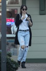 DAKOTA JOHNSON in Ripped Jeans Out in Los Angeles 02/11/2019